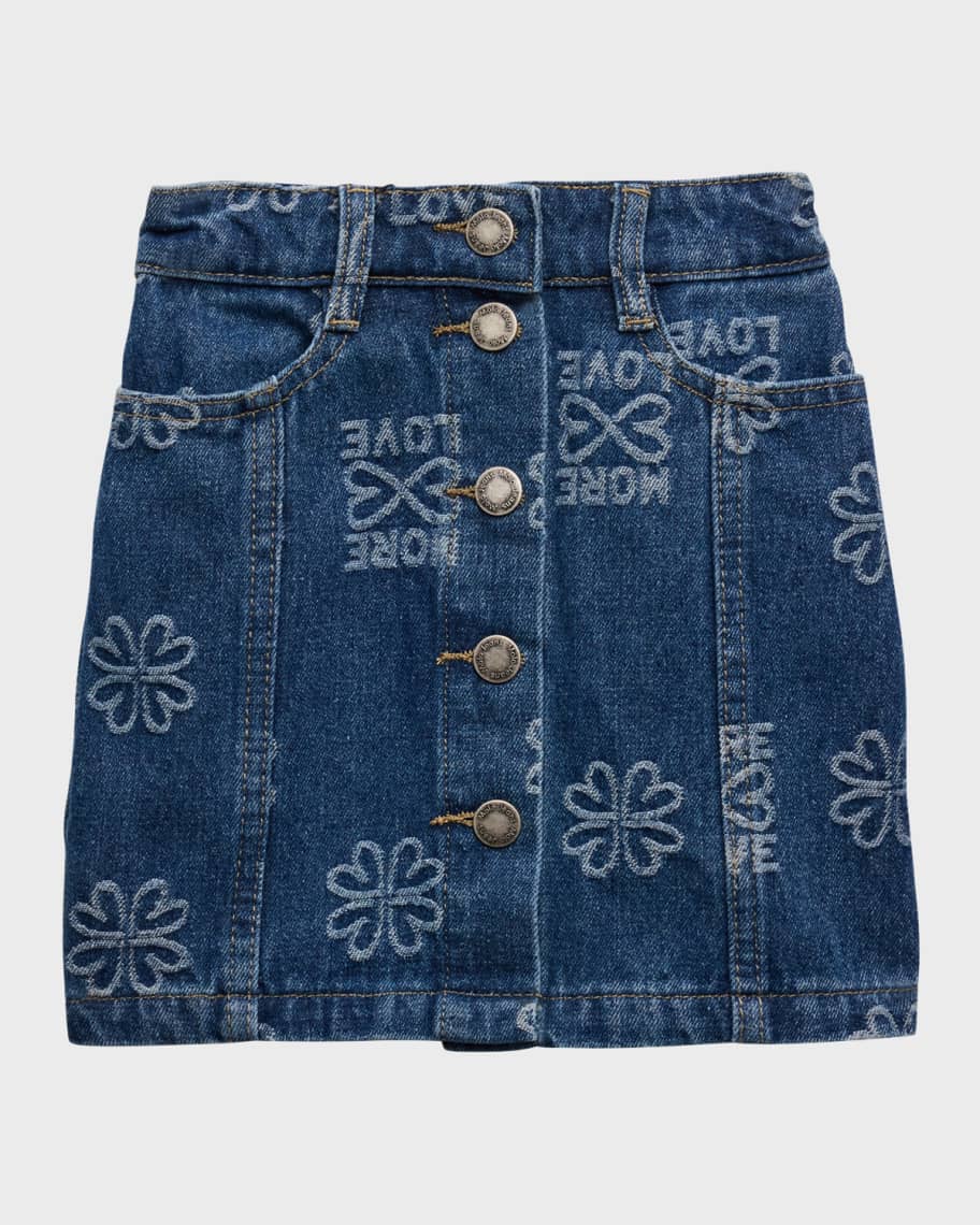 Image 1 of 3: Girl's Bera Denim Skirt, Size 5-6