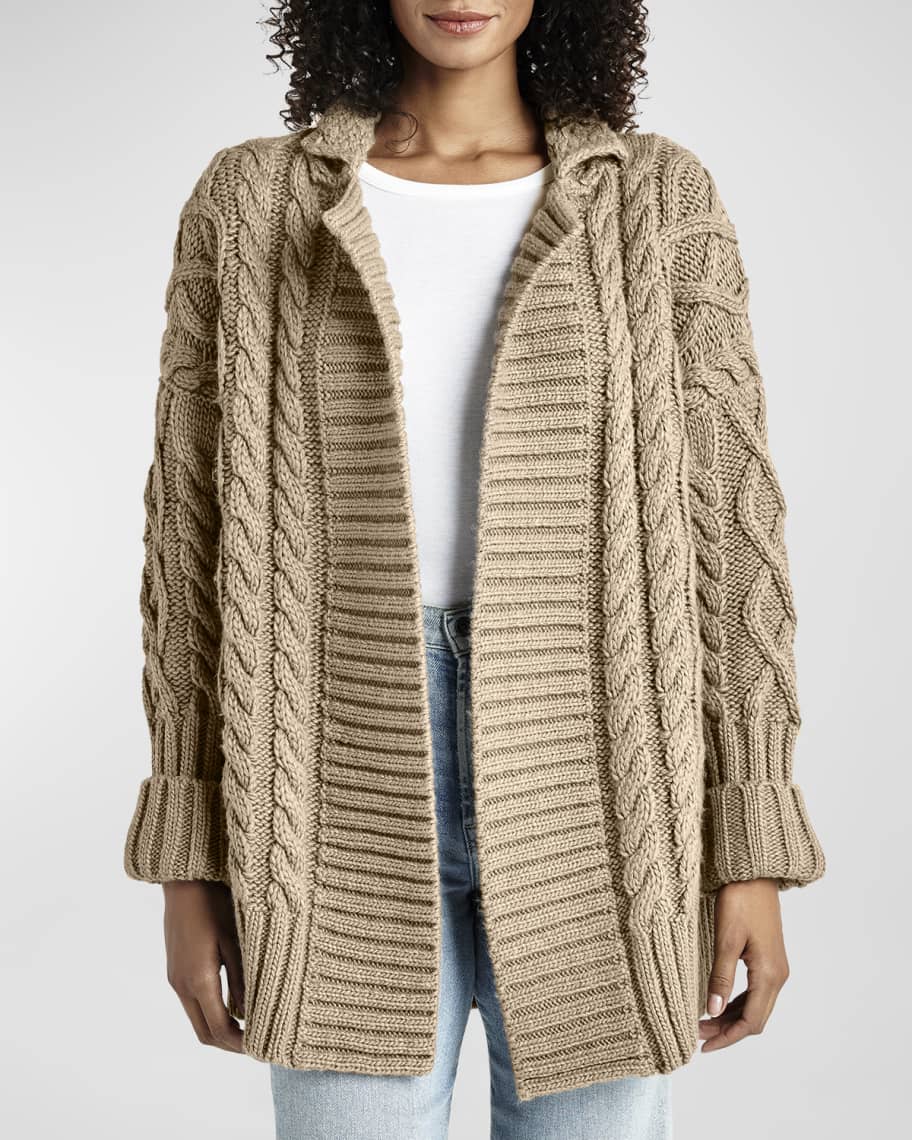 Open Front Tan Cardigan Sweater by P.G.E. main image 1