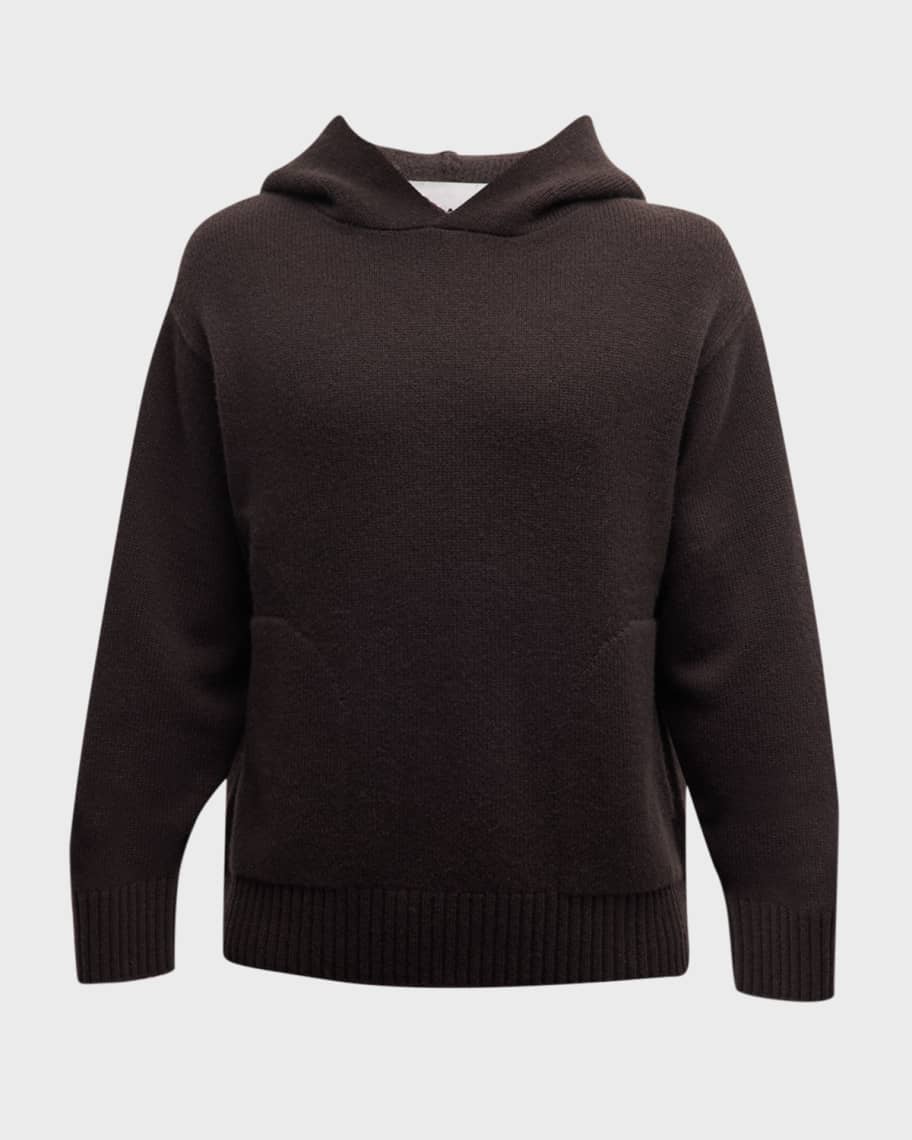 Image 1 of 6: Men's Solid Cashmere Hoodie
