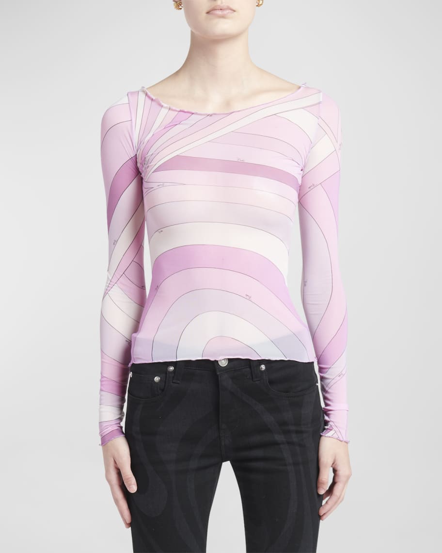 【送料&関税込】Pucci Long Sleeve Top Long-Sleeved Top – PUCCI Online Store