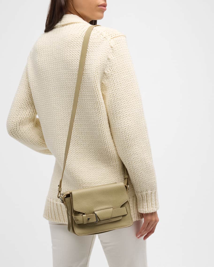 Image 3 of 6: Beacon Small Calfskin Crossbody Bag