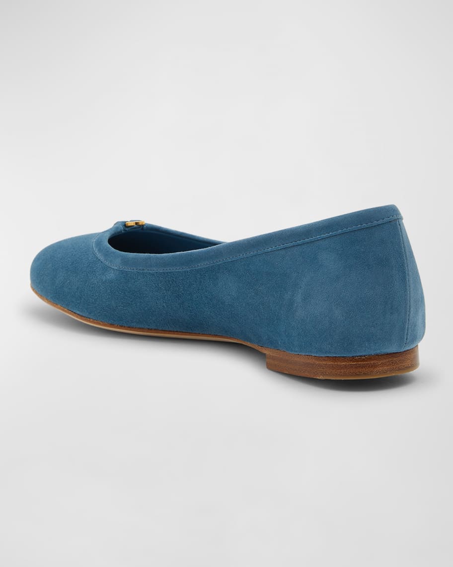 Image 2 of 5: Marcie Suede Ballerina Flats