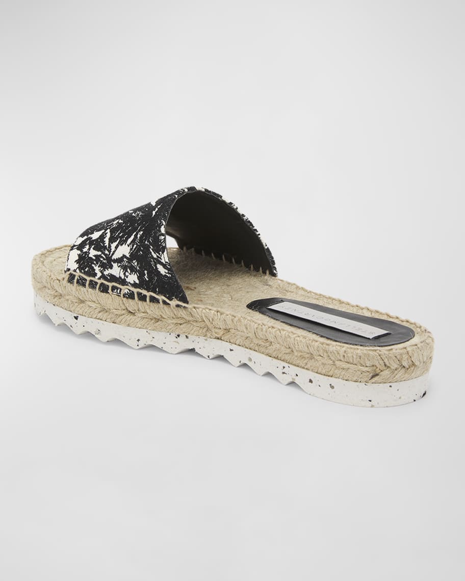 Image 3 of 6: Gaia Embroidered Mushroom Espadrille Slides