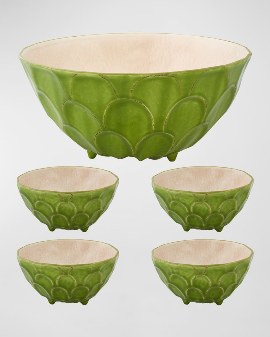 Bordallo Pinheiro Annona 5 Piece Salad Serving Set