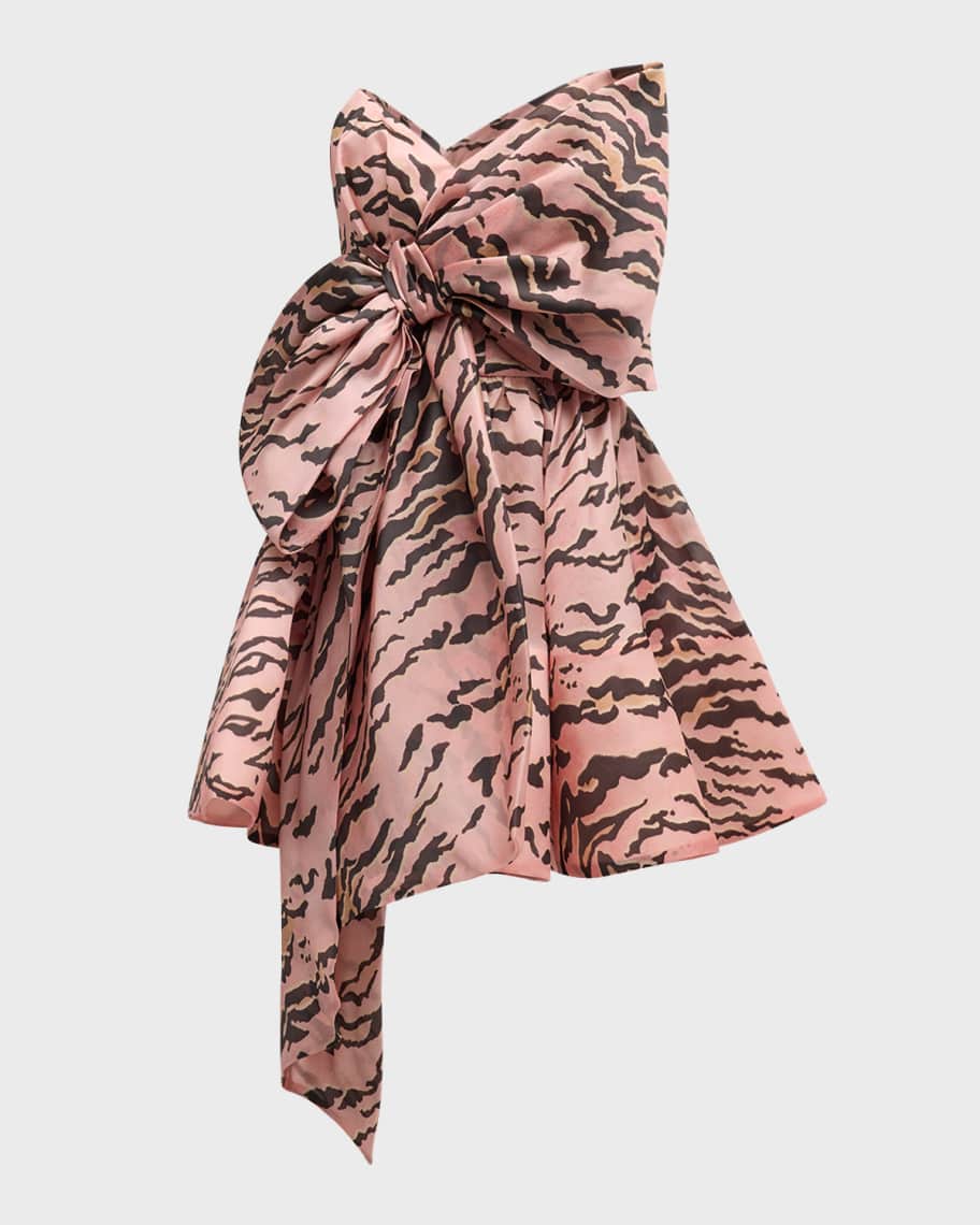 Zimmermann Matchmaker Strapless Bow Mini Dress Neiman Marcus