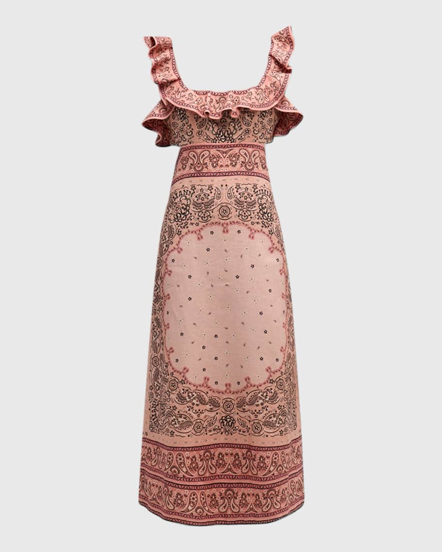 Image 1 of 6: Matchmaker Frilled Sleeveless Midi Dress