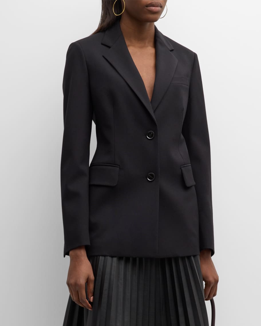 Proenza Schouler Eva Tropical Wool Blazer Jacket | Neiman Marcus