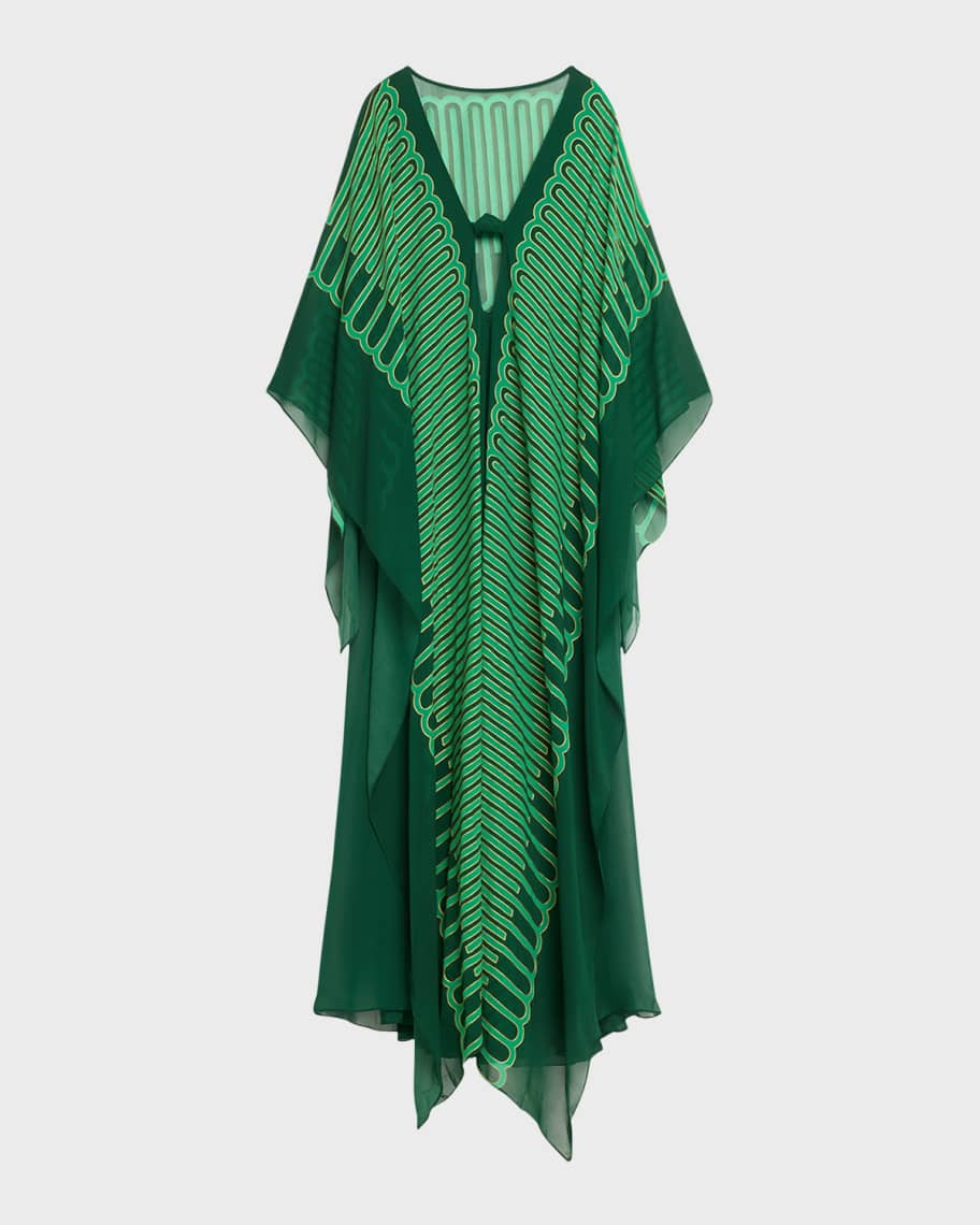 Image 2 of 5: Tejiendo El Tropico Silk Tunic Dress