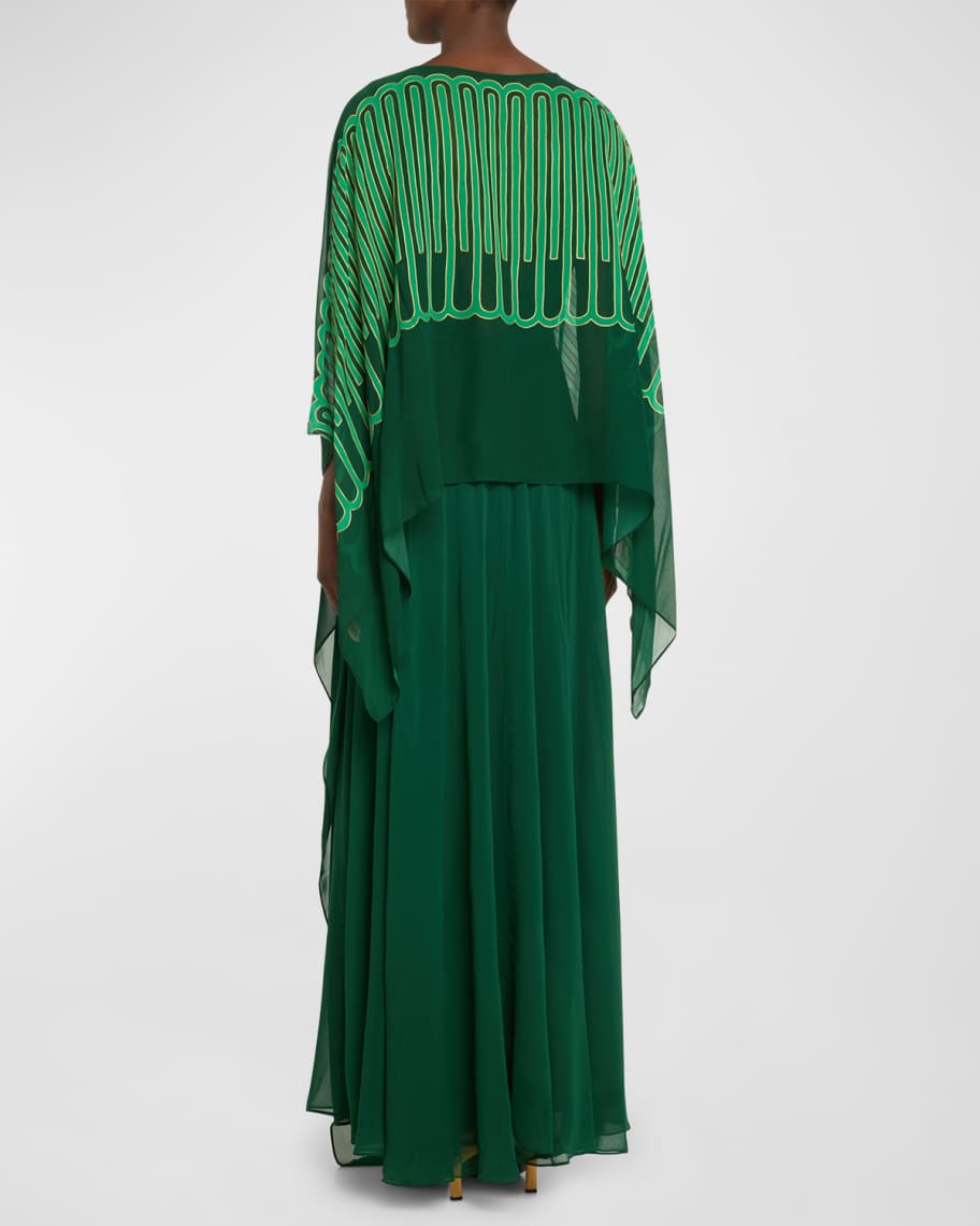 Image 3 of 5: Tejiendo El Tropico Silk Tunic Dress