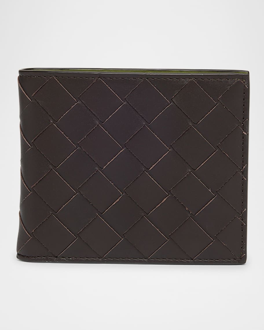 【2025年最新】大人気ブランドの人気アイテム  Bottega Veneta Men's Intrecciato 15 Bicolor Leather Bifold バッグ