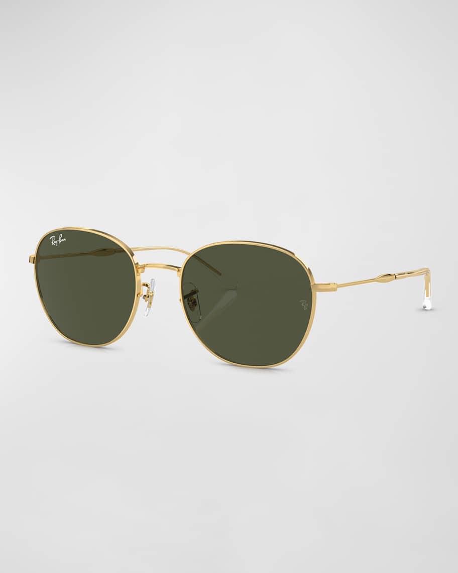 Ray-Ban Sleek Metal Round Sunglasses | Neiman Marcus