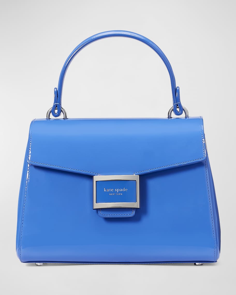 kate spade new york katy small patent leather top-handle bag | Neiman ...