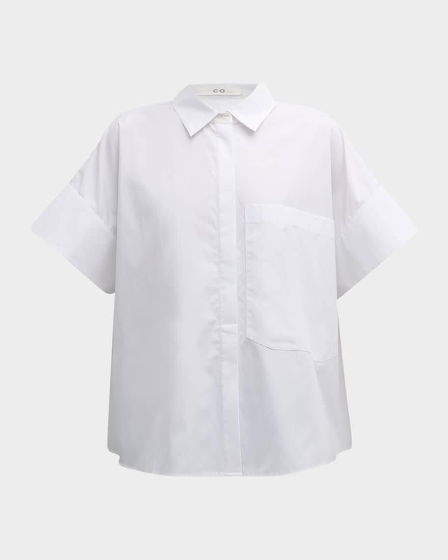【KOOLOSET】Boxy Stripe Collar Short Sleeve Tee Marine Stripe Boxy Tee – Tilley USA