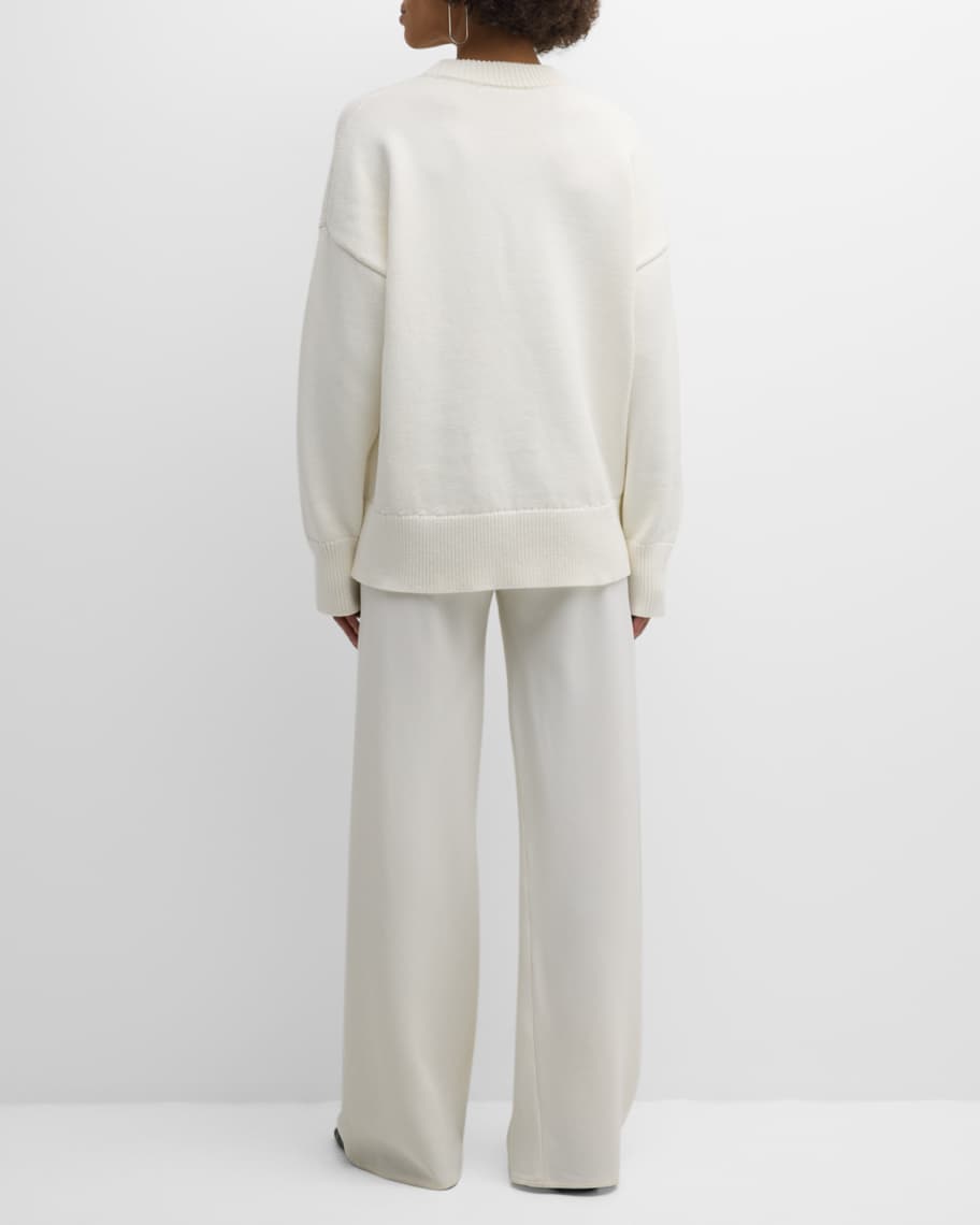 Image 3 of 6: Oversized Crewneck Sweater