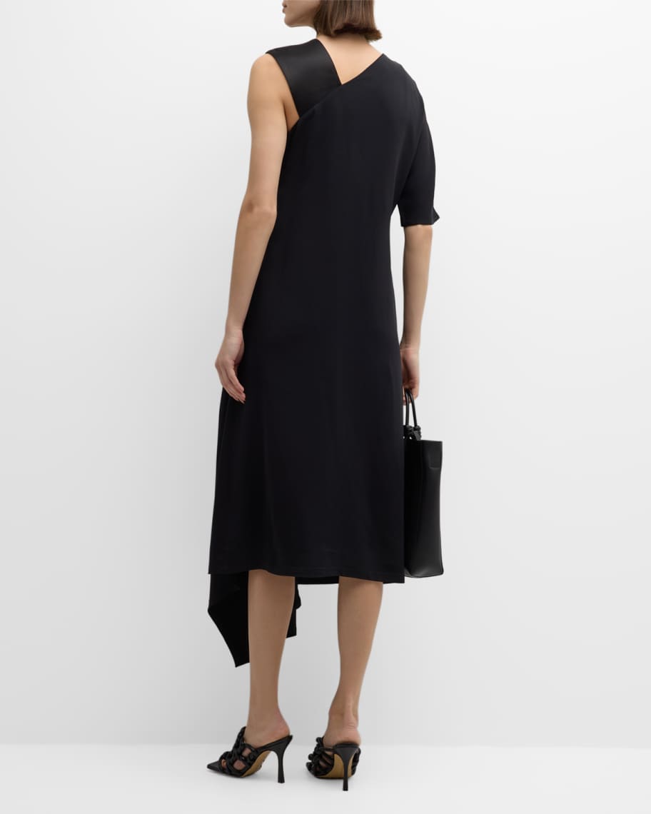 Image 3 of 6: Napkin Asymmetric One-Shoulder Dress