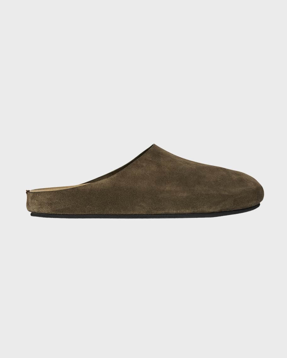 THE ROW Hugo Suede Easy Mules | Neiman Marcus