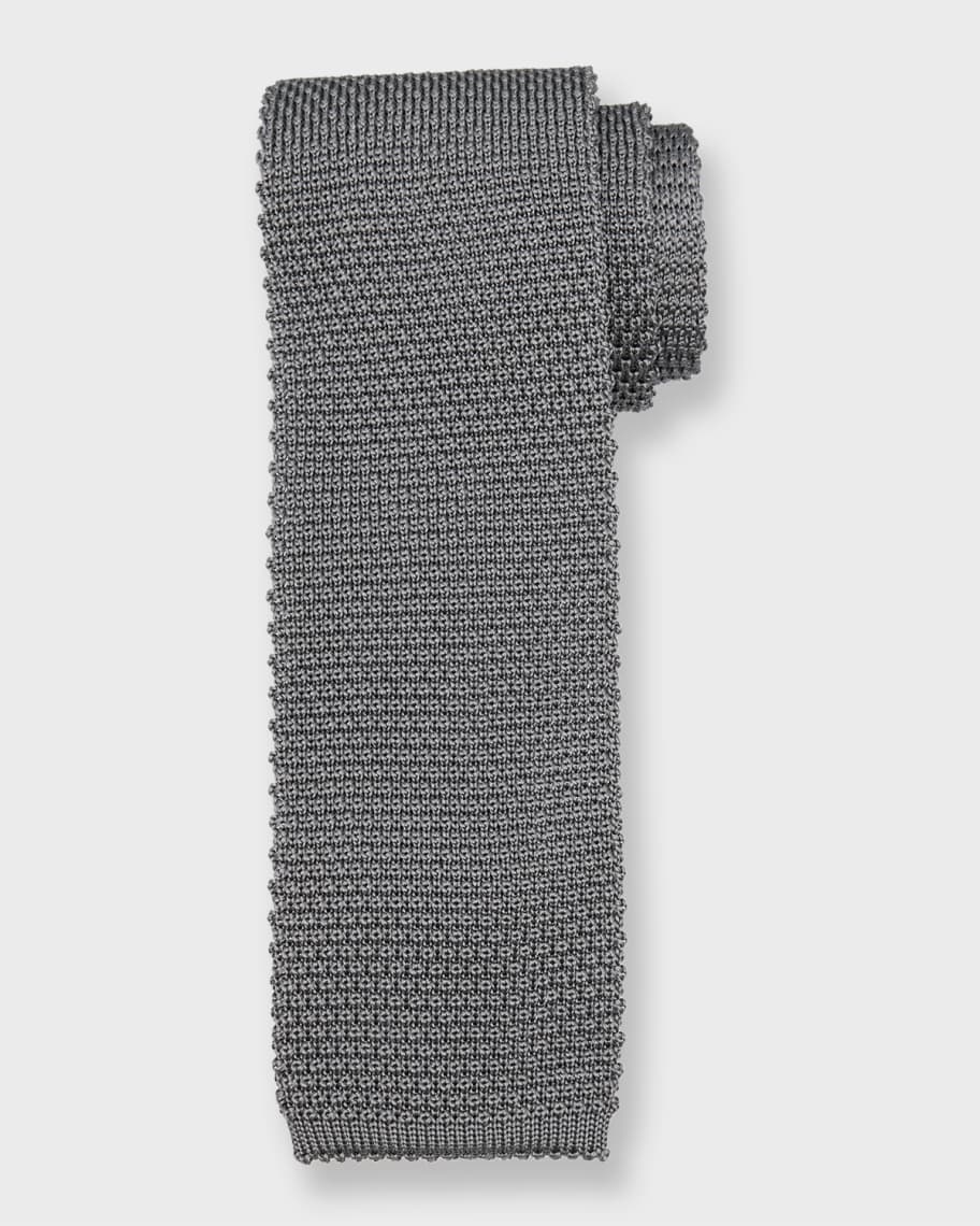 Brunello Cucinelli Men's Silk Tie Blue