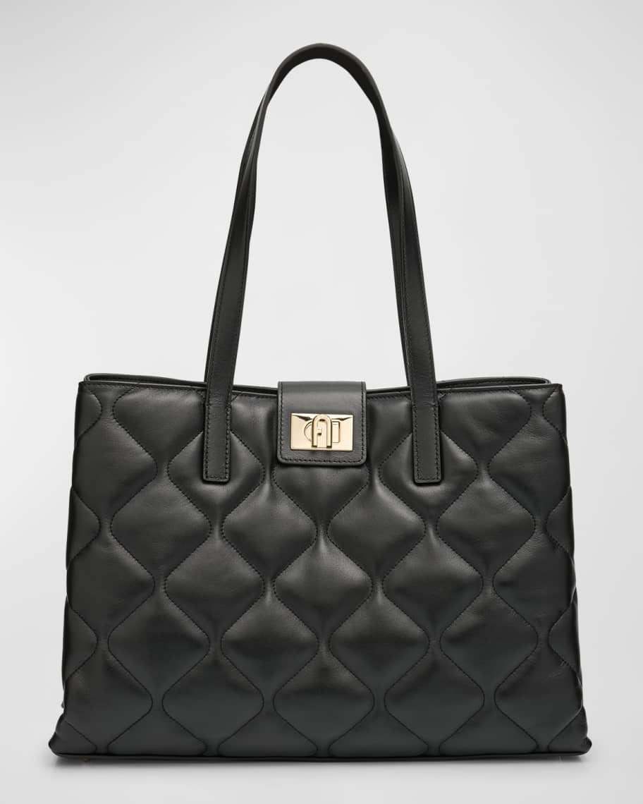 Furla 1927 Large Quilted Leather Tote Bag Neiman Marcus