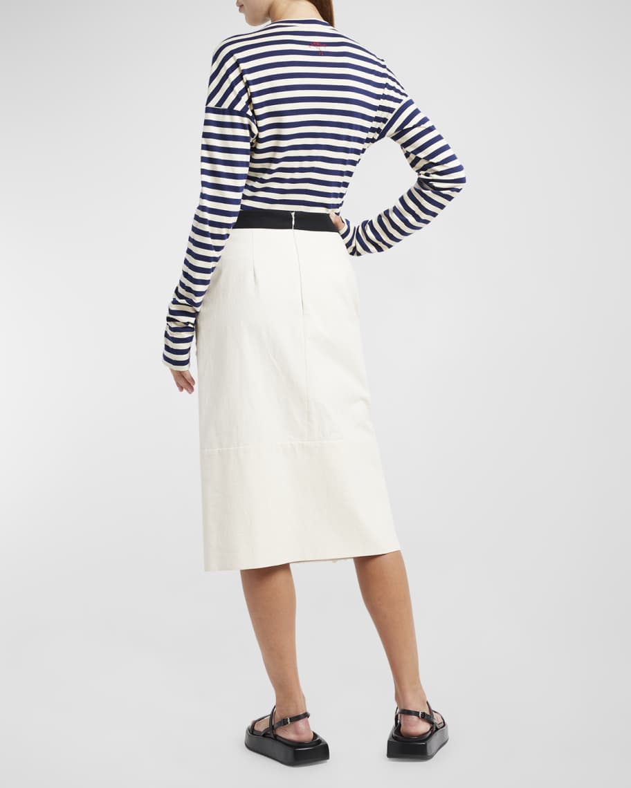 Image 3 of 6: Paillette Embellished Midi Skirt