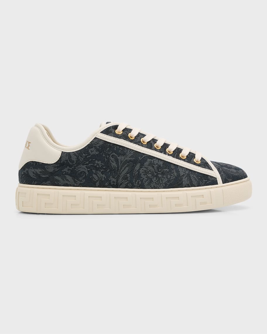 【関税＆送料込み】Versace Baroque Odyssey Sneakers Versace Barocco Odissea Sneakers | Black | FARFETCH