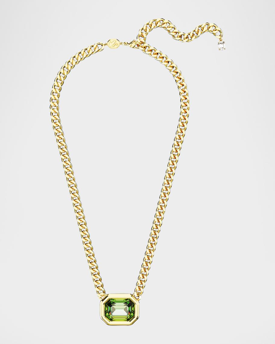Swarovski Millenia Octagon-Cut Crystal Pendant Chain Necklace | Neiman ...