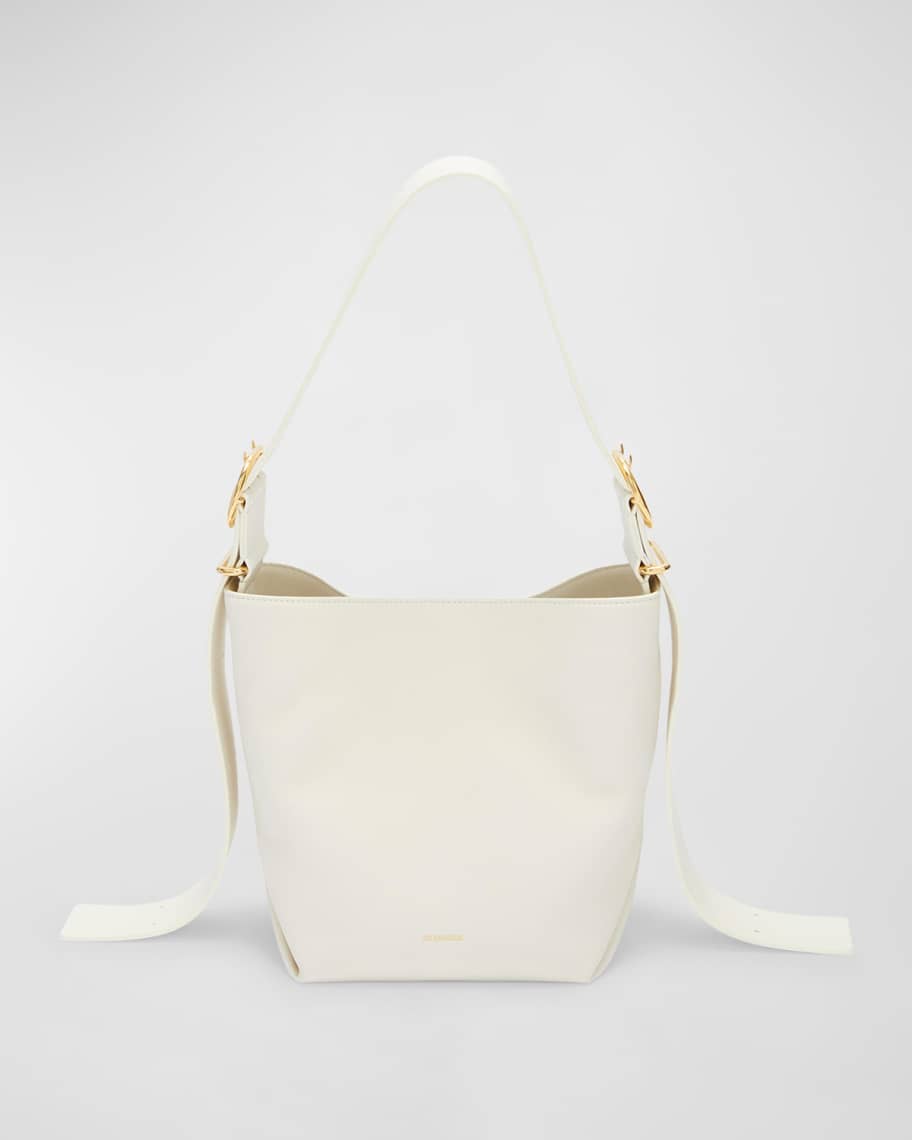 Jil Sander Small Folded Leather Tote Bag | Neiman Marcus