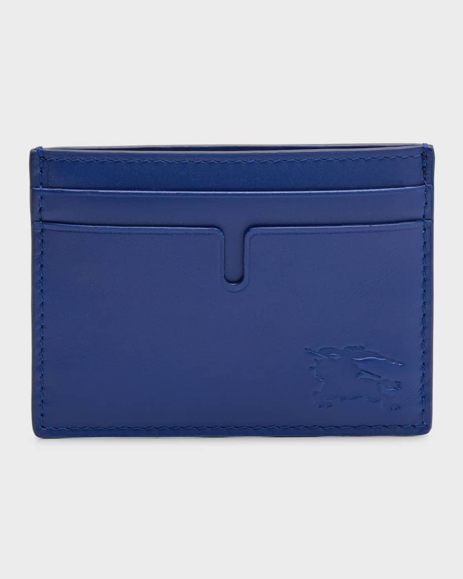Burberry card holder blue discount