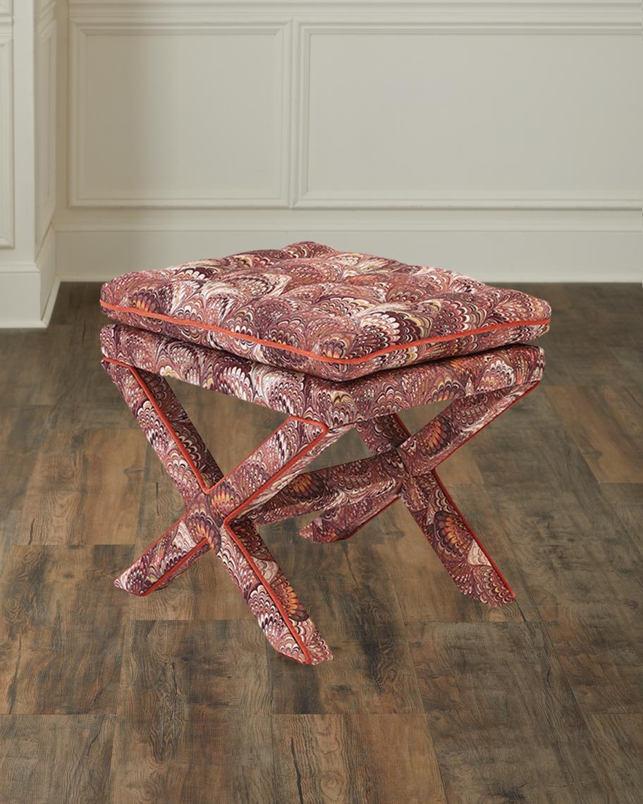 Massoud Valle Cross Stool | Neiman Marcus