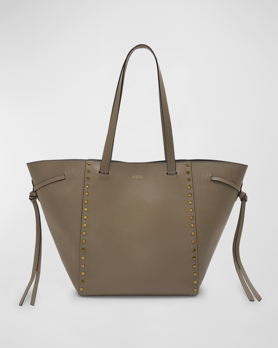 Image 1 of 6: Oskan Tote Grainy Leather Bag