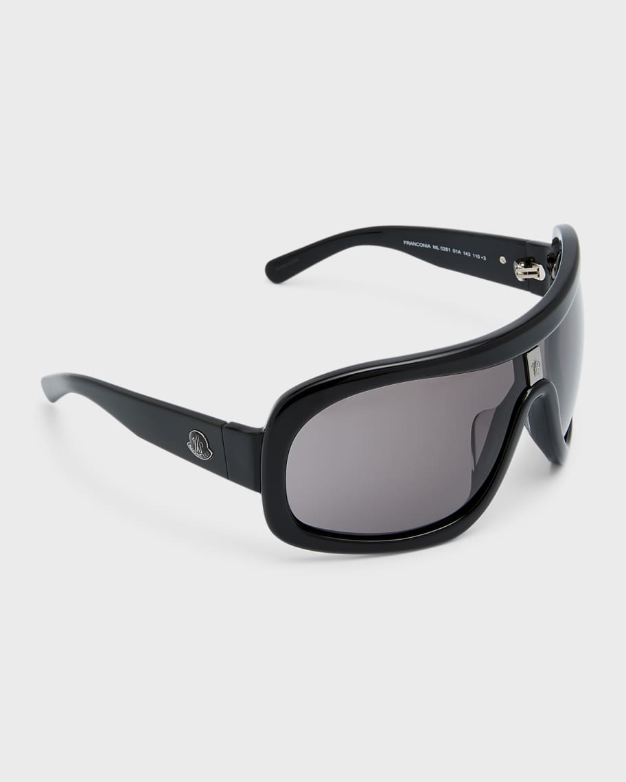 Moncler Men's Franconia Acetate Shield Sunglasses | Neiman Marcus