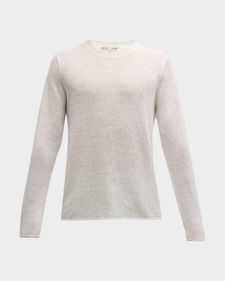 Onia Men's Kevin Linen Crewneck Sweater | Neiman Marcus