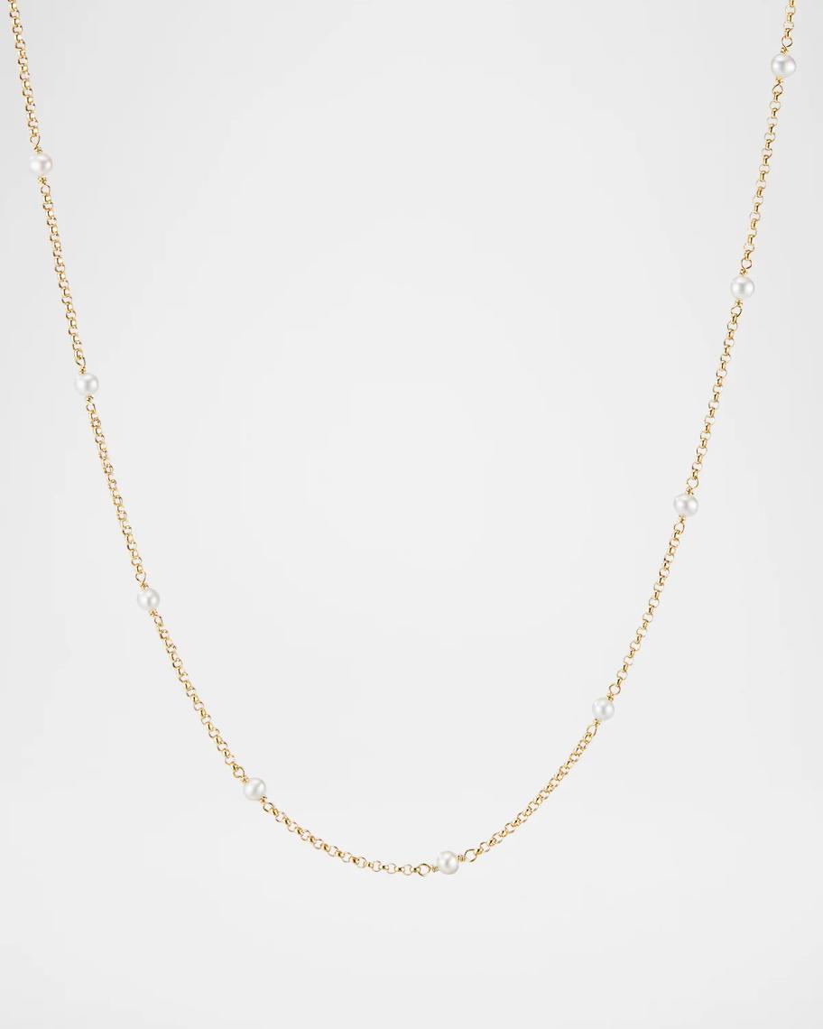 David Yurman Cable Collectibles Bead and Chain Necklace | Neiman Marcus