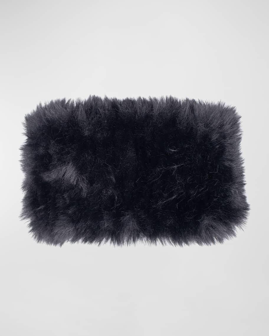 Louis Vuitton, Accessories, Louis Vuitton Grey Rex Rabbit Fur Scarfwrap