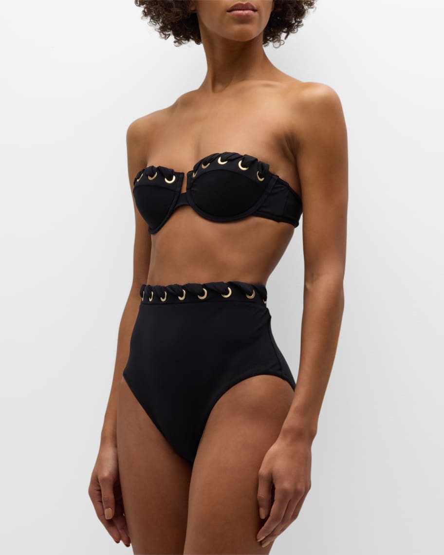 Image 1 of 5: Alight Eyelet Balconette Bikini Top