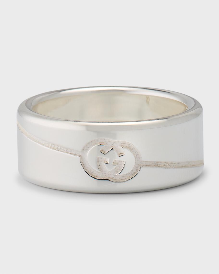 Gucci Men's Gucci Tag Ring, 9mm Silver | Neiman Marcus