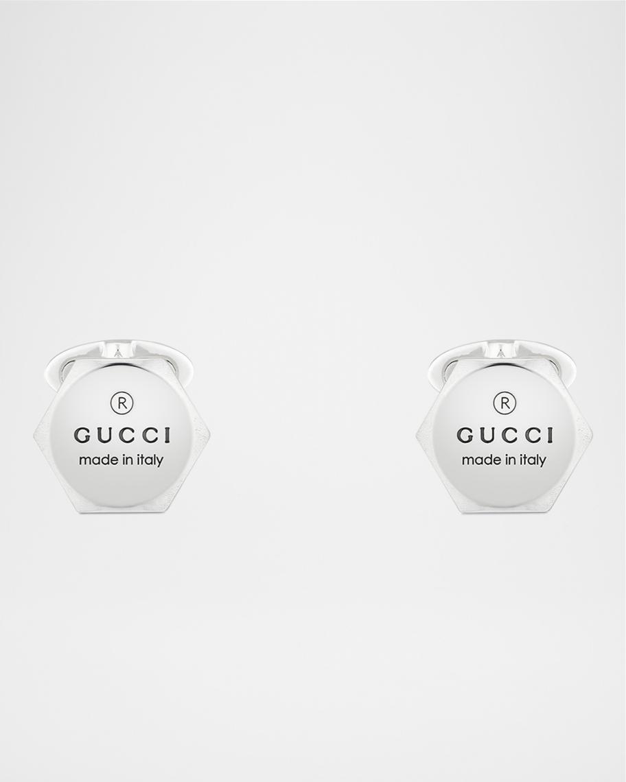 GUCCI ロゴデザイン カフリンクス Gucci Men's Gucci Trademark Cufflinks | Neiman Marcus