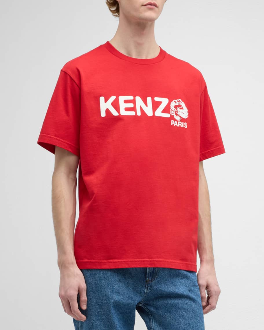 Kenzo Men s Lunar New Year Dragon Logo T Shirt Neiman Marcus