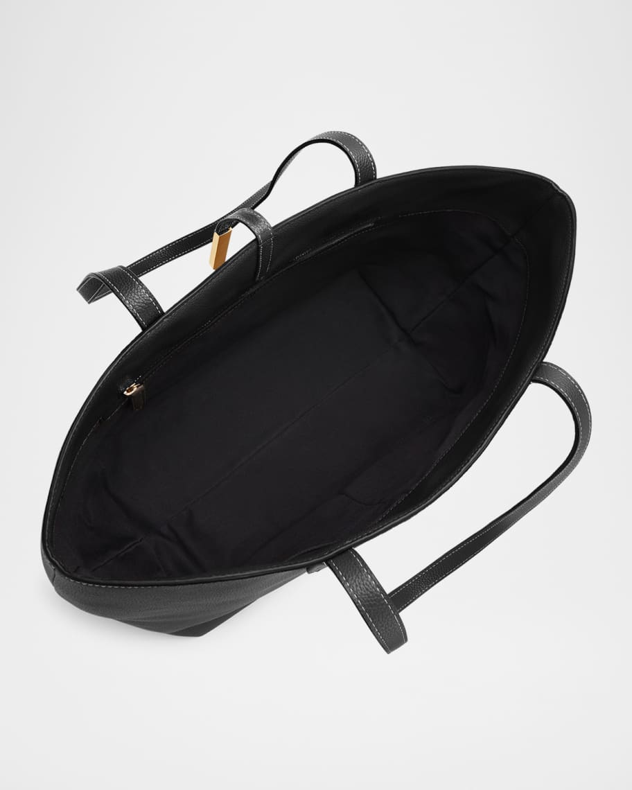 Image 3 of 5: Tokyo Leather Tote Bag