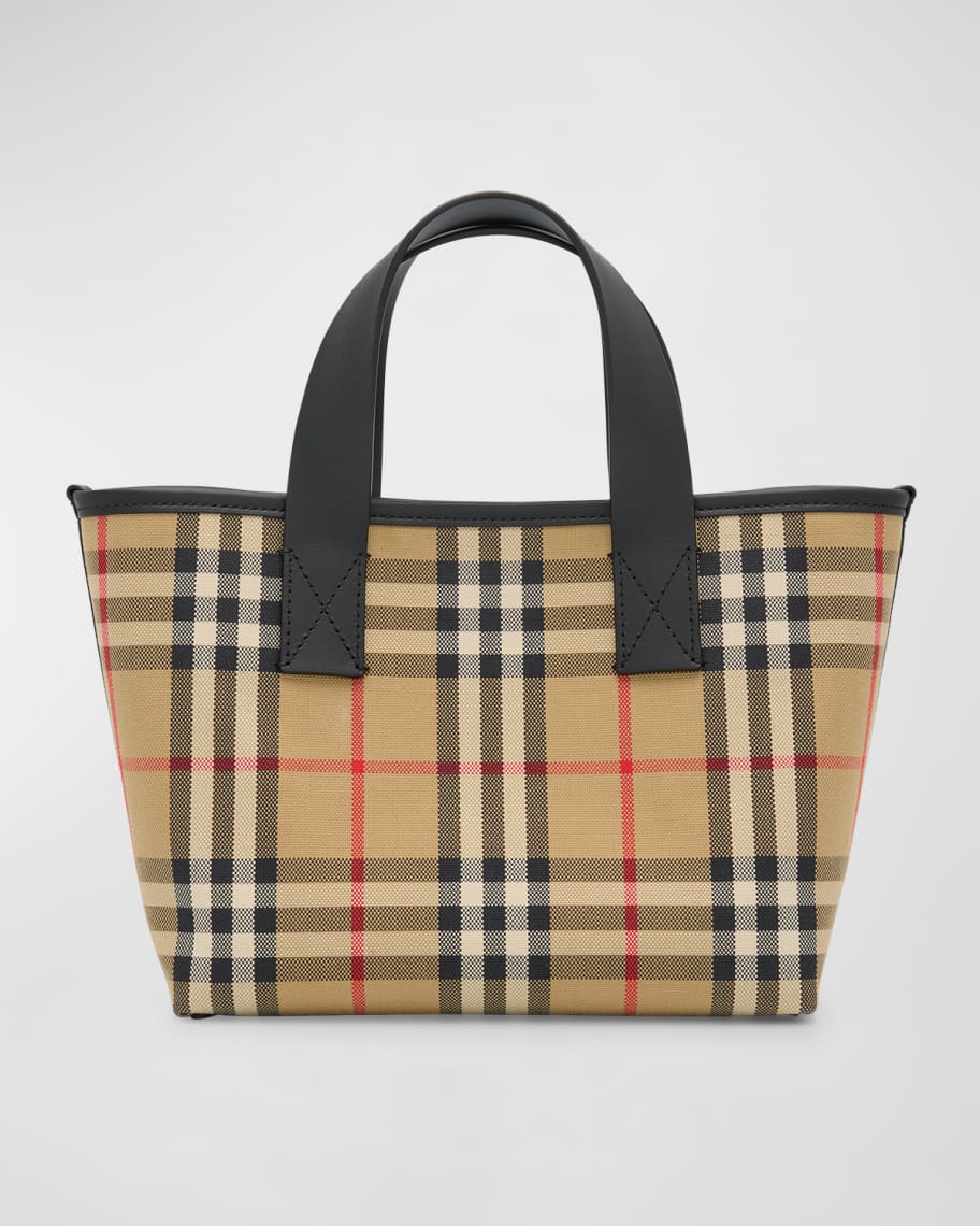 【BURBERRY】SMALL CHECK TOTE BAG Burberry Small Check Tote Bag | Neutrals | FARFETCH