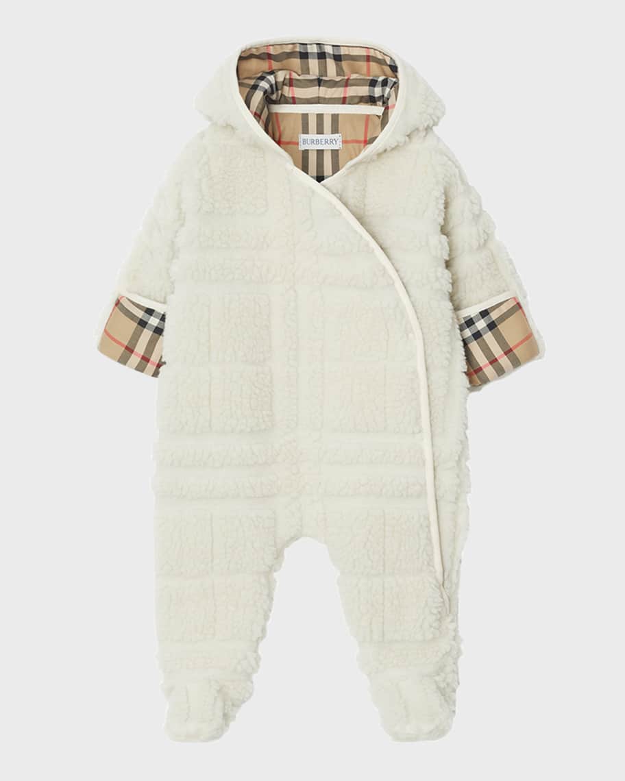 Baby burberry snowsuit on sale