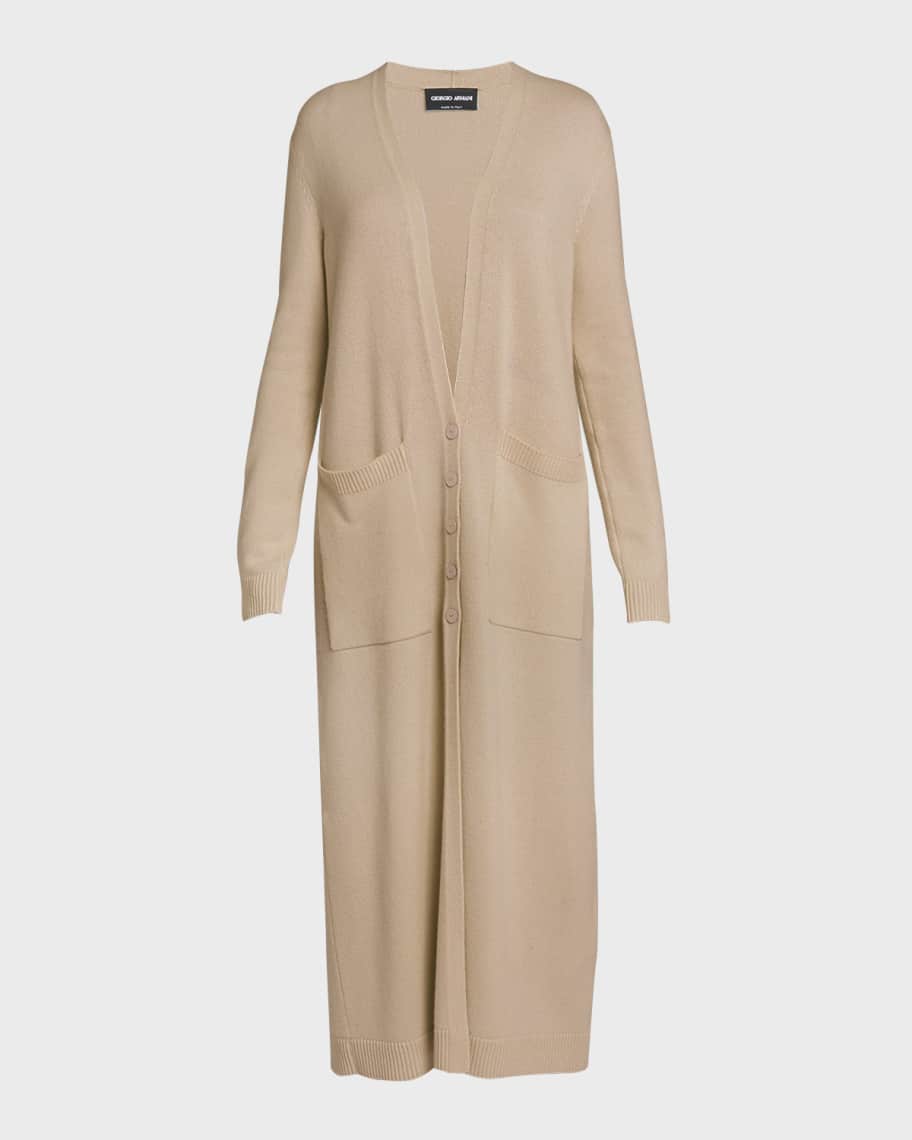 Giorgio Armani Cashmere Maxi Cardigan | Neiman Marcus