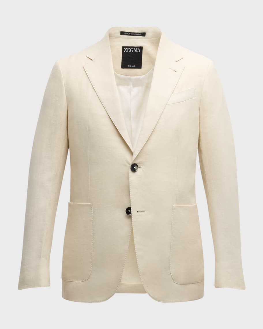 ZEGNA Men's Oasi Linen Sport Coat