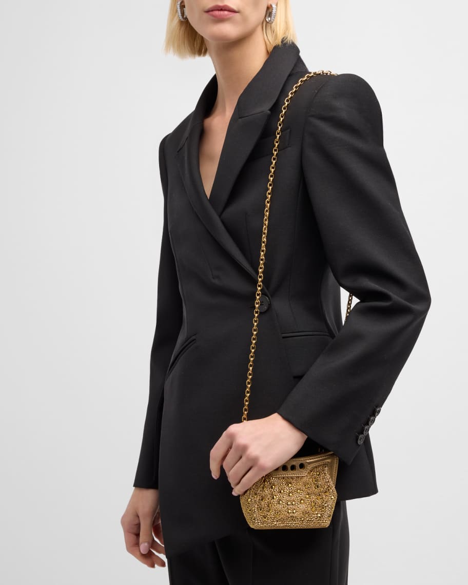 Image 2 of 6: Micro Peal Crystal Crossbody Bag