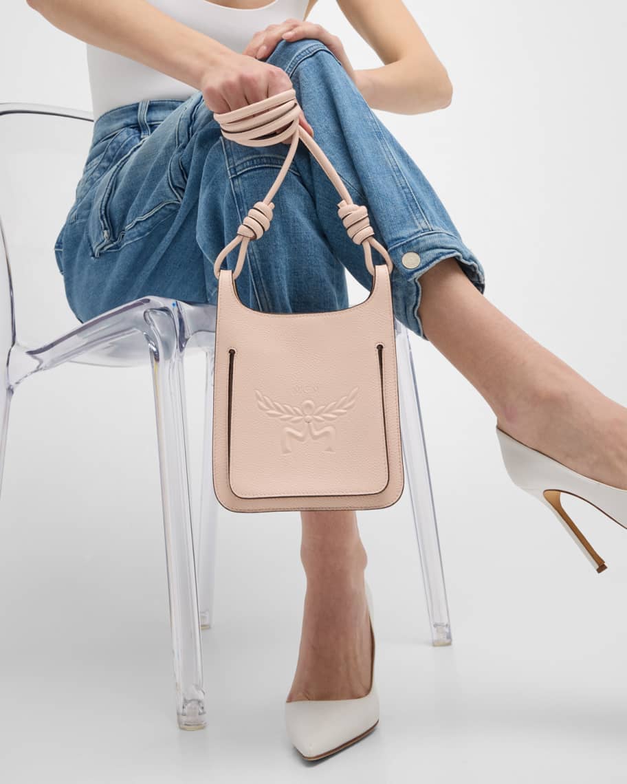 Image 2 of 6: Lauretos Leather Hobo Bag