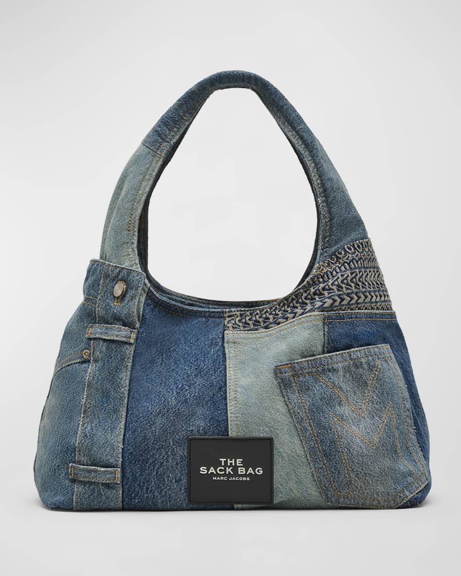 Marc Jacobs The Deconstructed Denim Sack Bag | Neiman Marcus