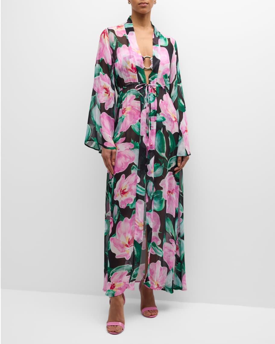 ALEXANDRA MIRO Betty Maxi Dress Coverup - Winter Floral