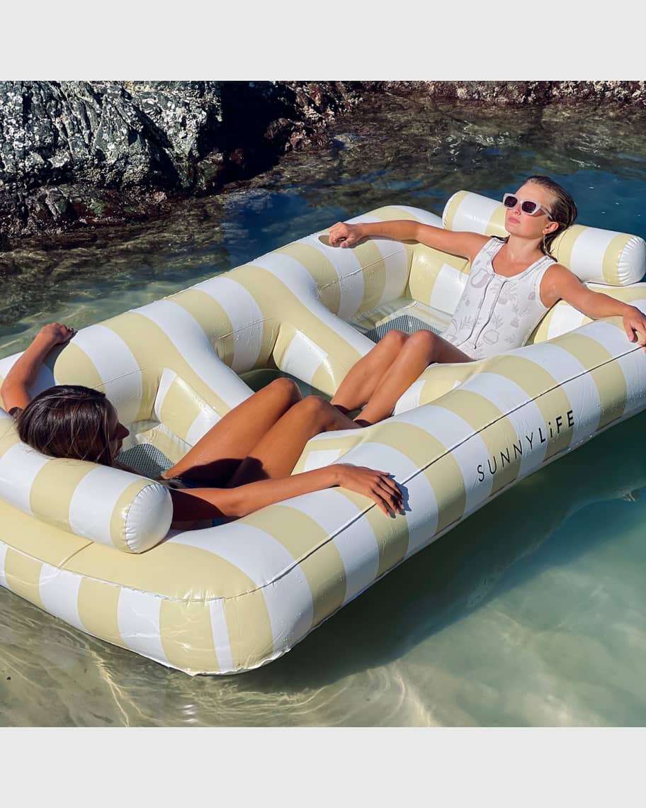SUNNYLiFE Luxe Twin Hammock Float, Mango Bay
