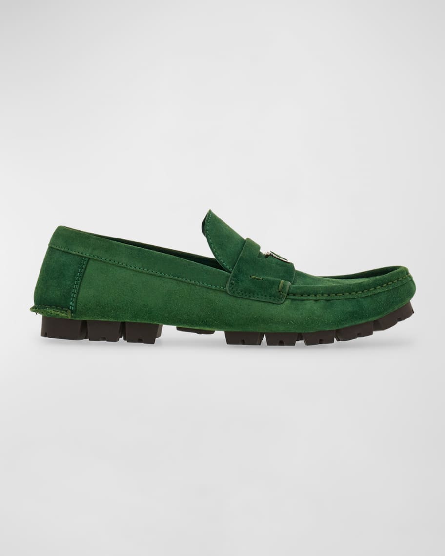 Image 1 of 6: Men's Dougan Lug-Sole Leather Drivers