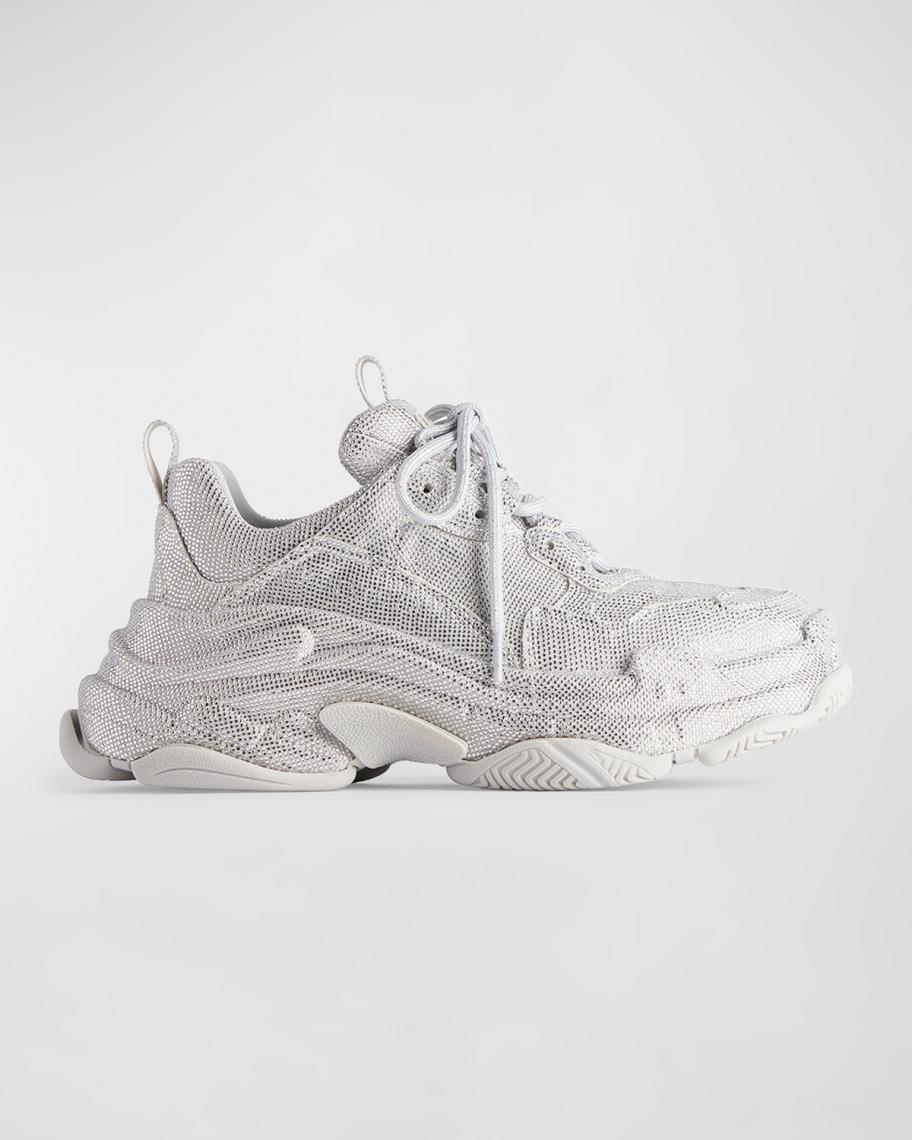 Balenciaga Men's Triple S Fashion Sneakers with Rhinestones | Neiman Marcus