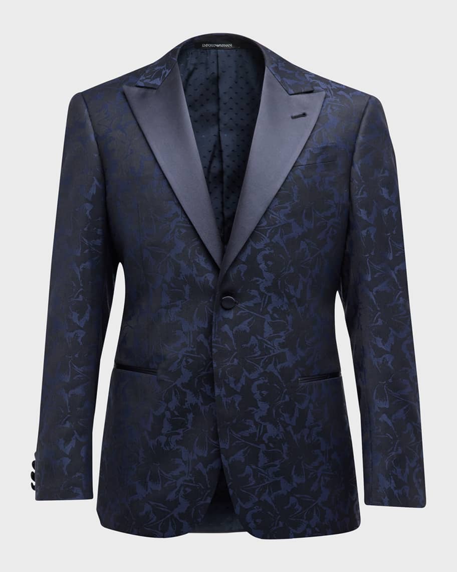 Emporio Armani Men's Floral Jacquard Dinner Jacket | Neiman Marcus